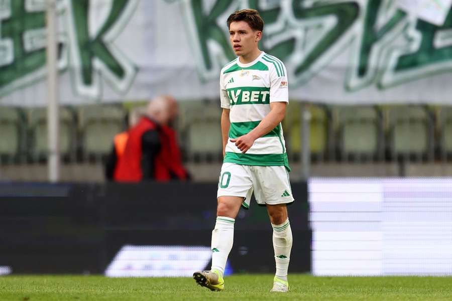 Maksym Chłań w barwach Lechii Gdańsk