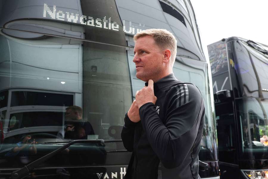 Eddie Howe arrives ahead of the friendly between Hull City and Newcastle