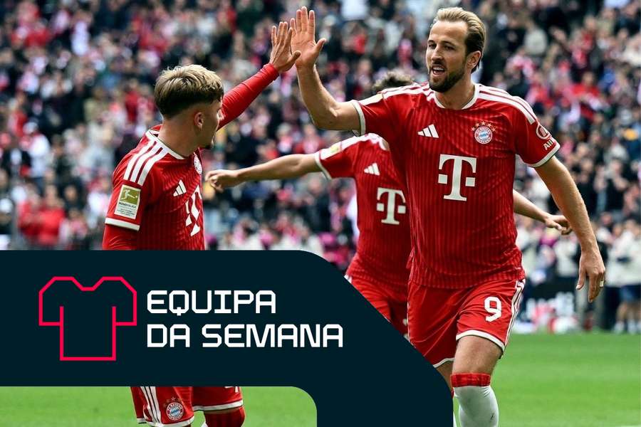 Harry Kane, do Bayern de Munique, terminou a época com mais um hat-trick