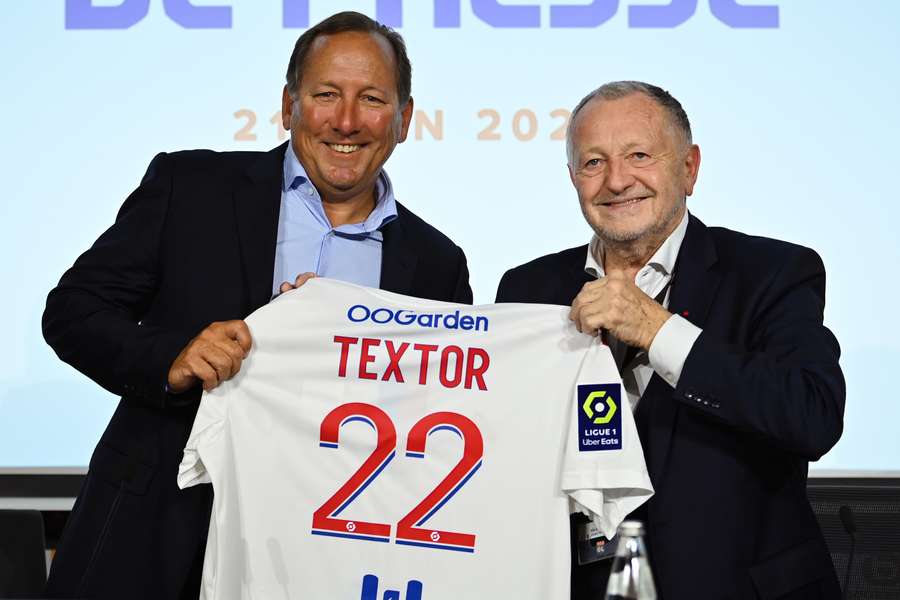 John Textor et Jean-Michel Aulas le 21 juin 2022.