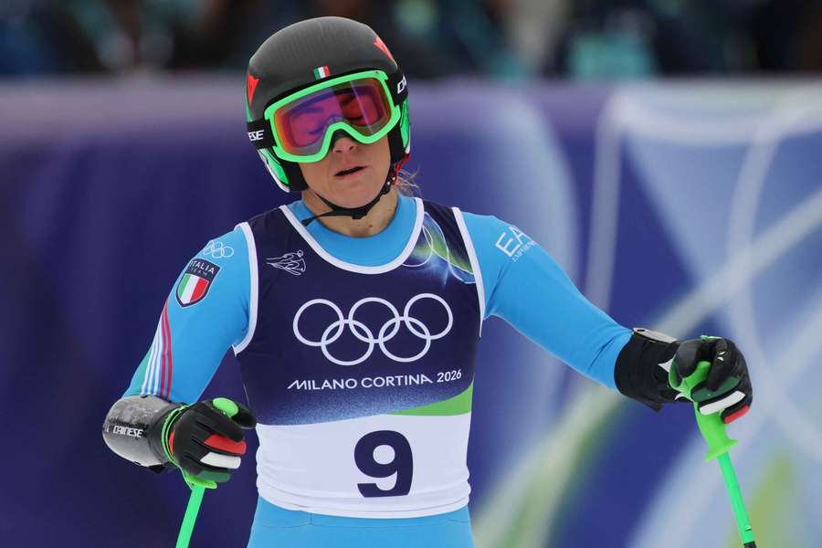 Tutta la delusione nel volto di Sofia Goggia