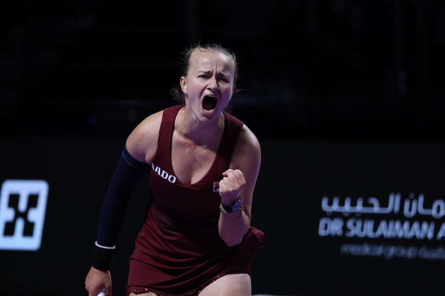 Krejcikova celebra a lo grande.