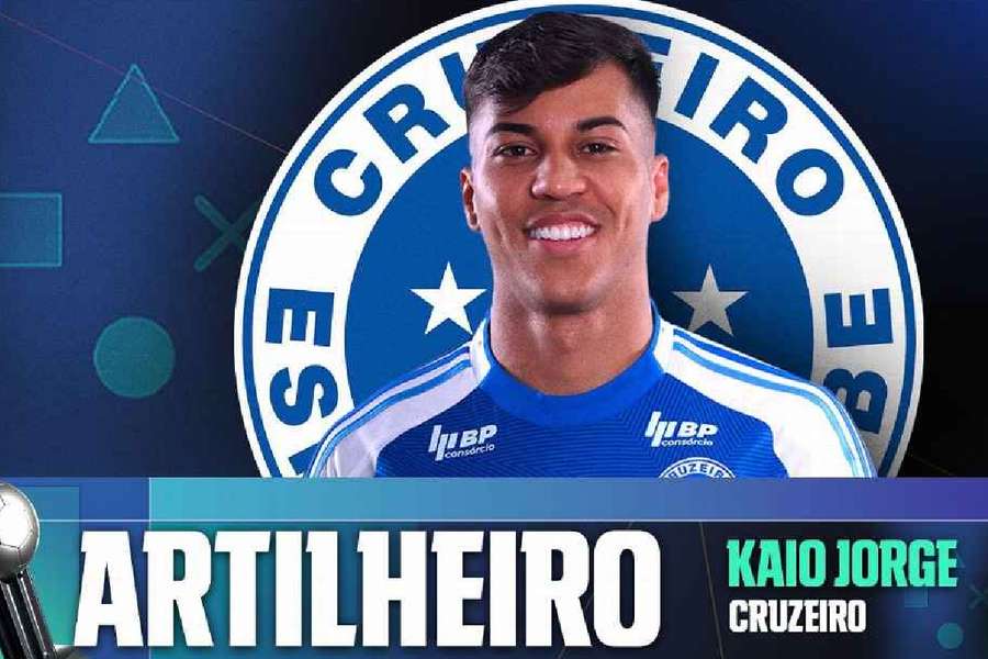 Artilheiro do Brasileirão, Kaio Jorge foi um dos destaques da premiação Artilheiro do Brasileirão, Kaio Jorge foi um dos destaques da premiação