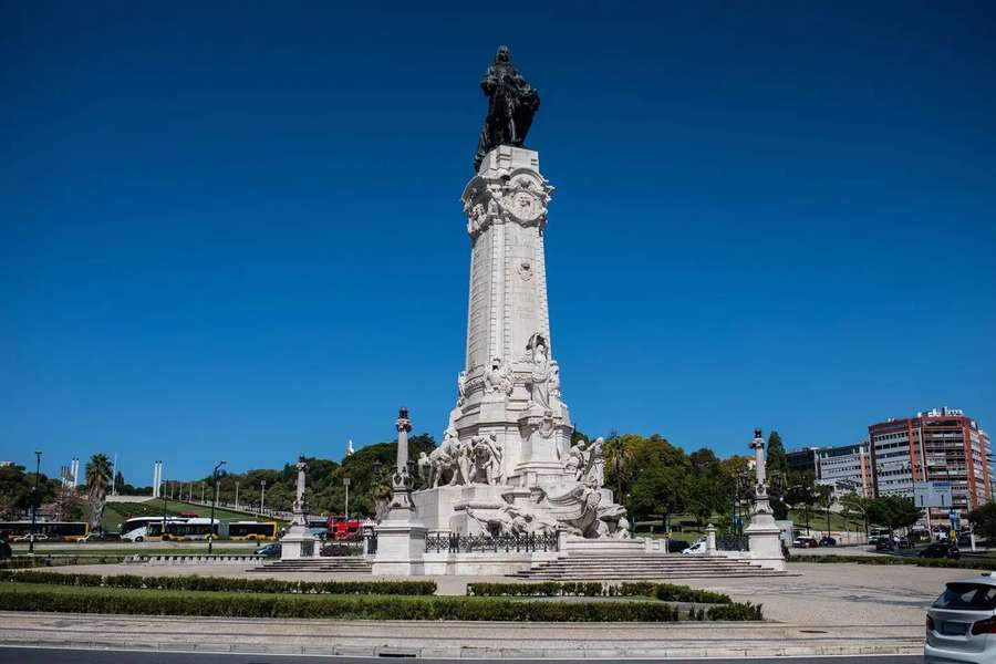 Marquês de Pombal, epicentro da festa de Sporting ou Benfica