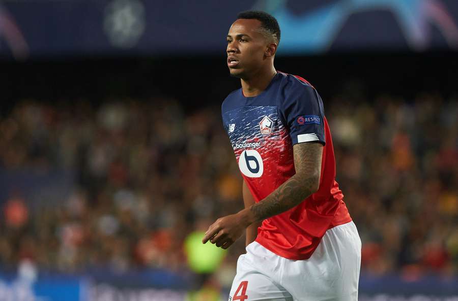 Gabriel, sous le maillot lillois. Gabriel, sous le maillot lillois.