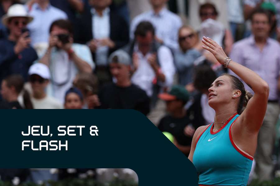 Aryna Sabalenka à Roland-Garros.