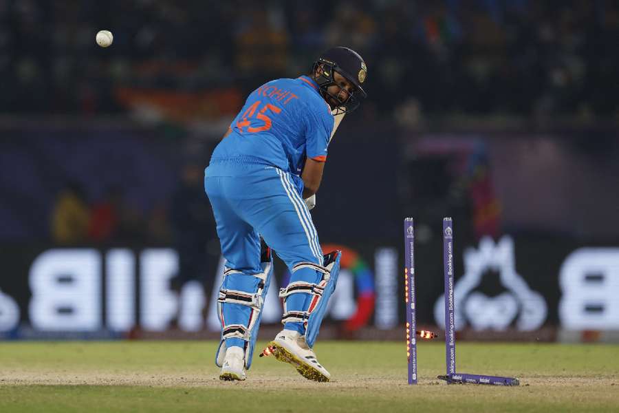 Rohit was bowled by Ferguson