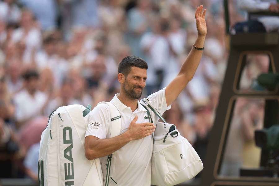 Novak Djokovic leaves Centre Court after being knocked out of Wimbledon Novak Djokovic leaves Centre Court after being knocked out of Wimbledon