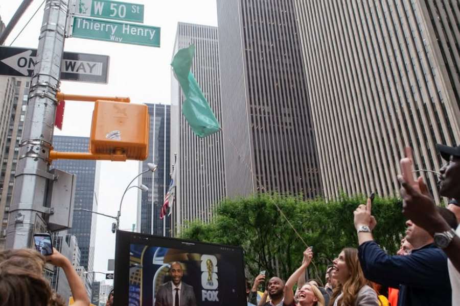 La rue au nom de Thierry Henry.