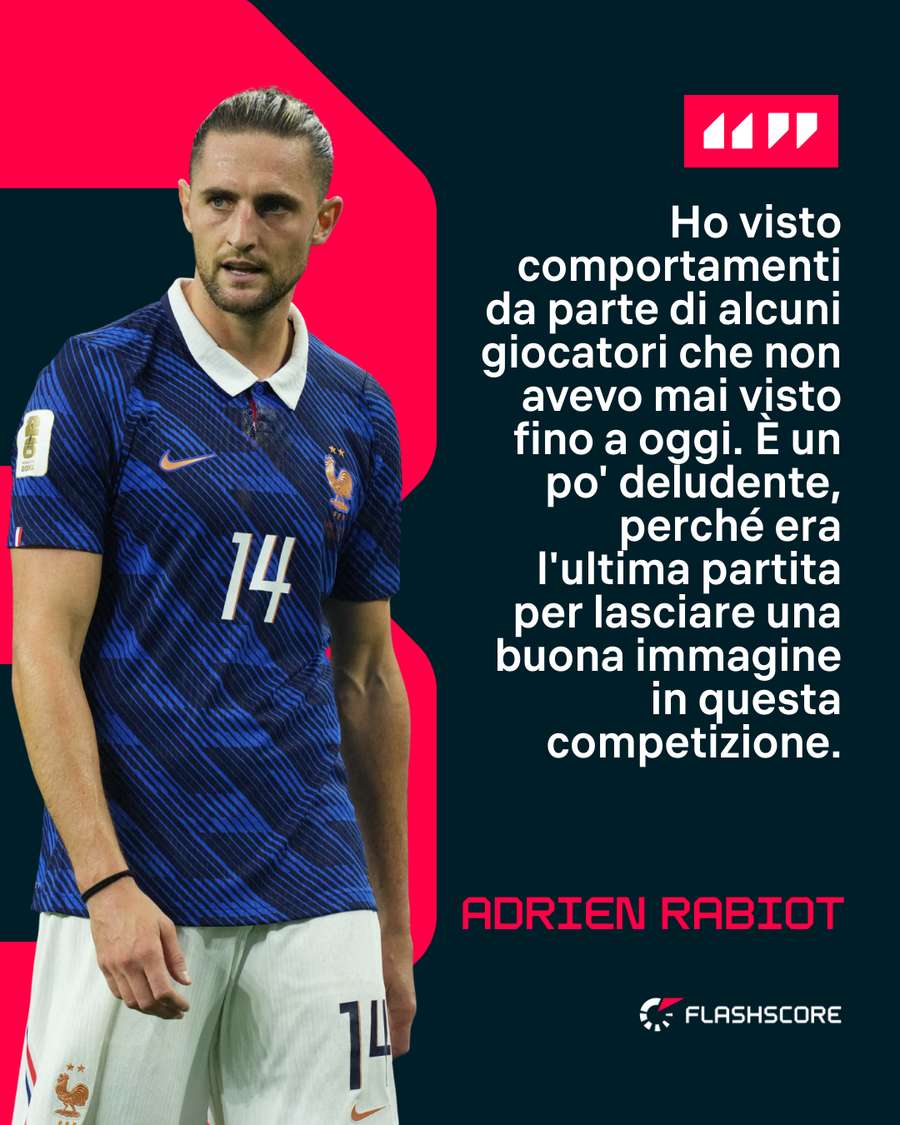 Le parole di Rabiot Le parole di Rabiot