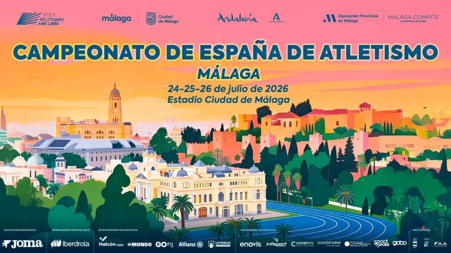 Cartel del campeonato de España de atletismo 2026 Cartel del campeonato de España de atletismo 2026