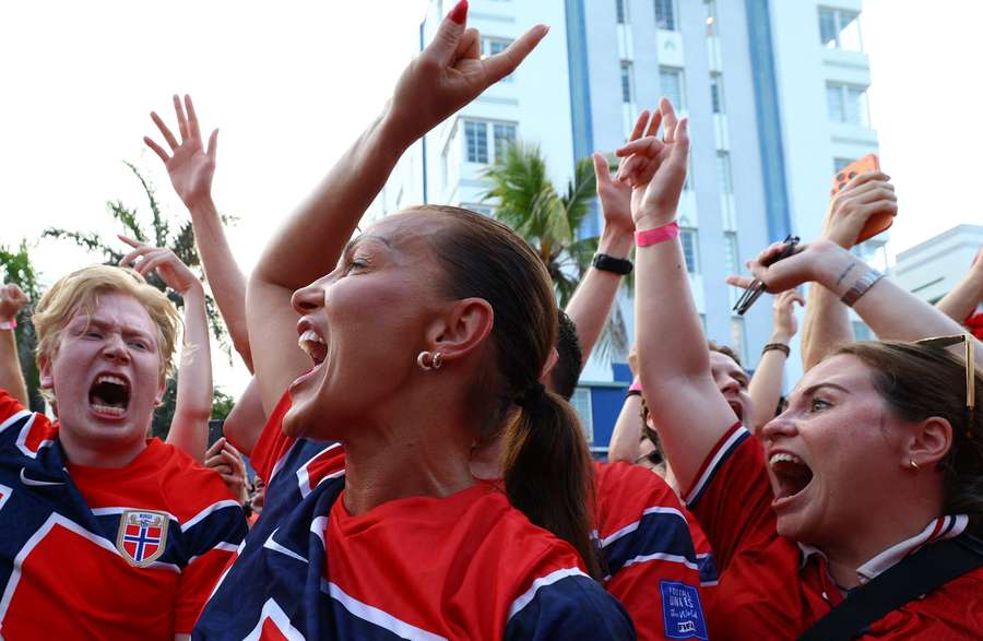 Norway fans gather in Miami Beach ahead of the quarter-final Norway fans gather in Miami Beach ahead of the quarter-final