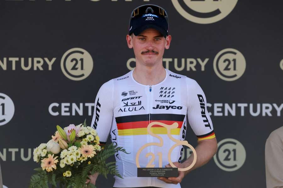 Felix Engelhardt wurde zum kämpferischsten Fahrer der zweiten Tour-de-France-Etappe gewählt. Felix Engelhardt wurde zum kämpferischsten Fahrer der zweiten Tour-de-France-Etappe gewählt.