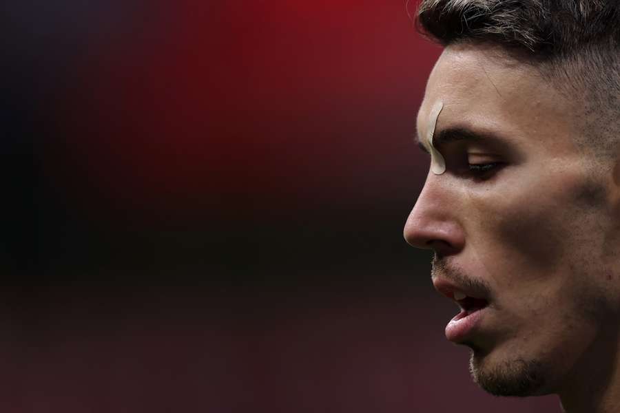 Alejandro Grimaldo ist Bayer Leverkusens Hoffnungsträger in Lissabon.