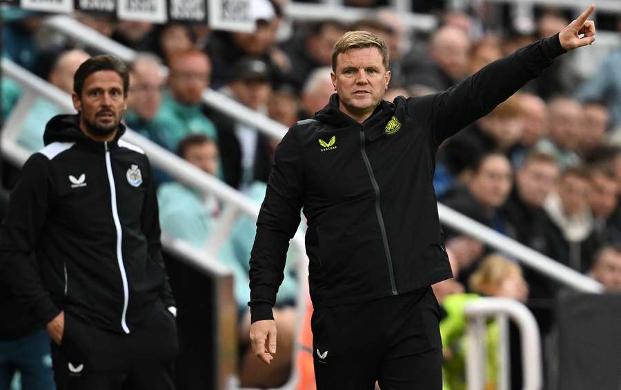 Newcastle United's English head coach Eddie Howe