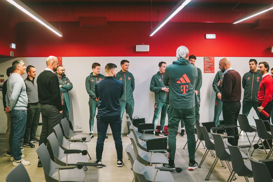 Elementos do Bayern Munique em Braga