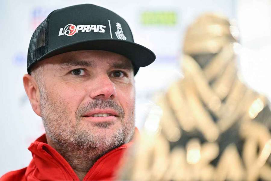 Loprais během tiskové konference.