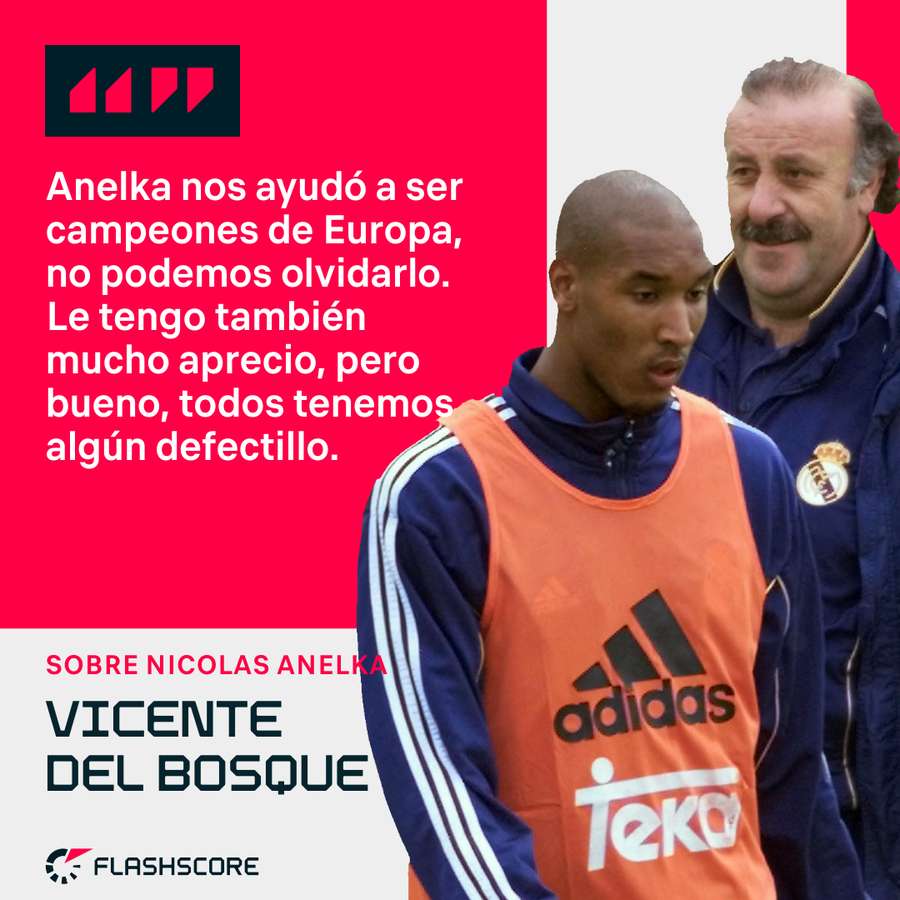 Vicente del Bosque, sobre Nicolas Anelka Vicente del Bosque, sobre Nicolas Anelka