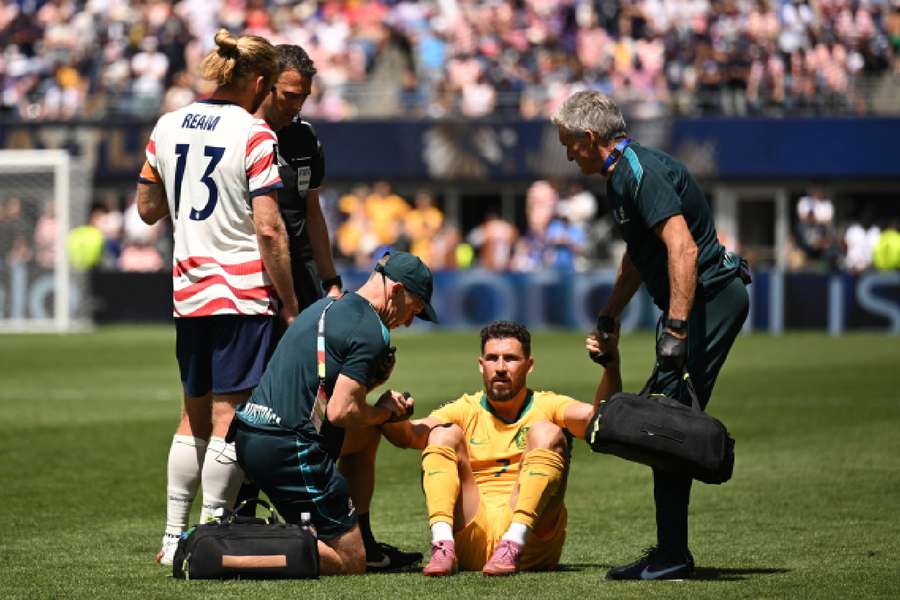 Mathew Leckie had to come off injured
