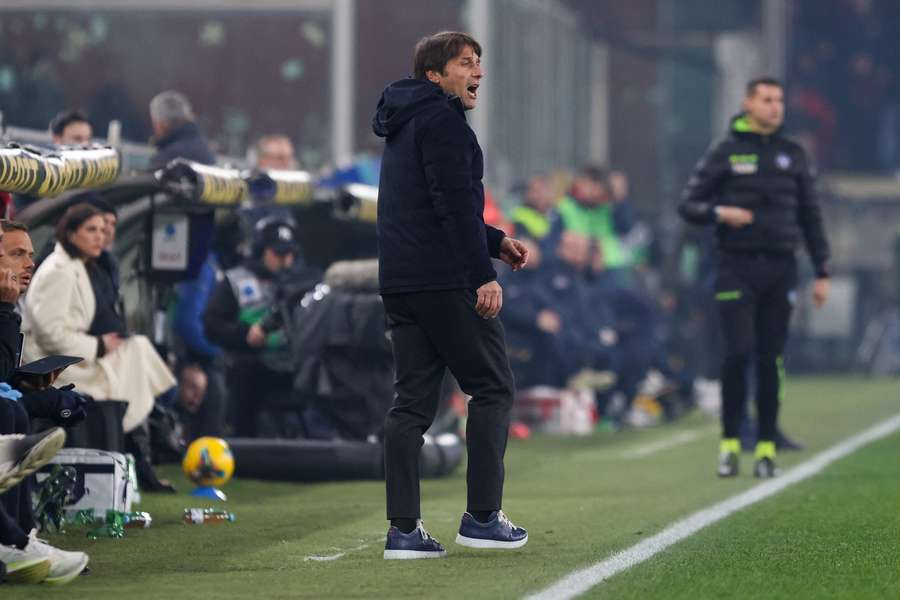 Conte on the touchline