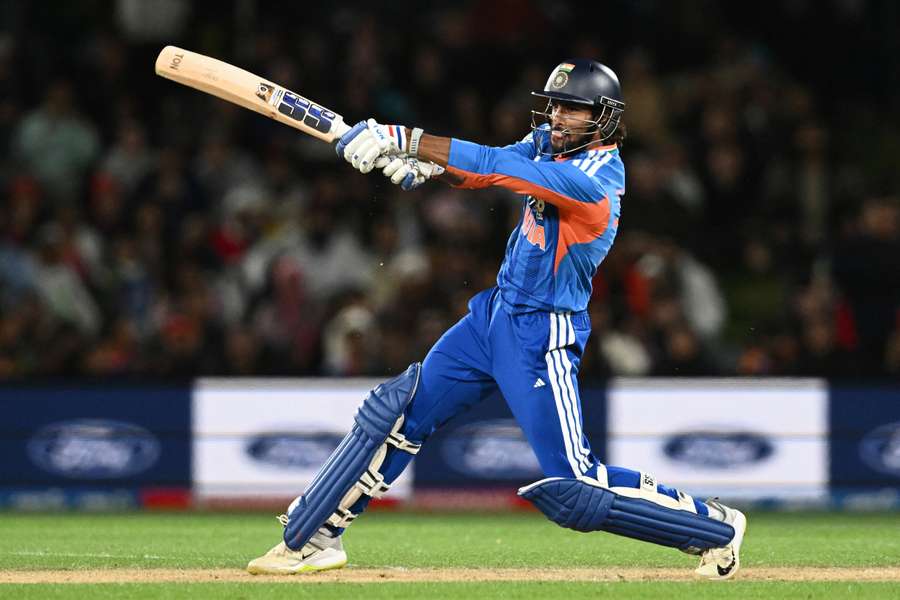 Tilak Varma bats during the second Twenty20 international between New Zealand and India Tilak Varma bats during the second Twenty20 international between New Zealand and India