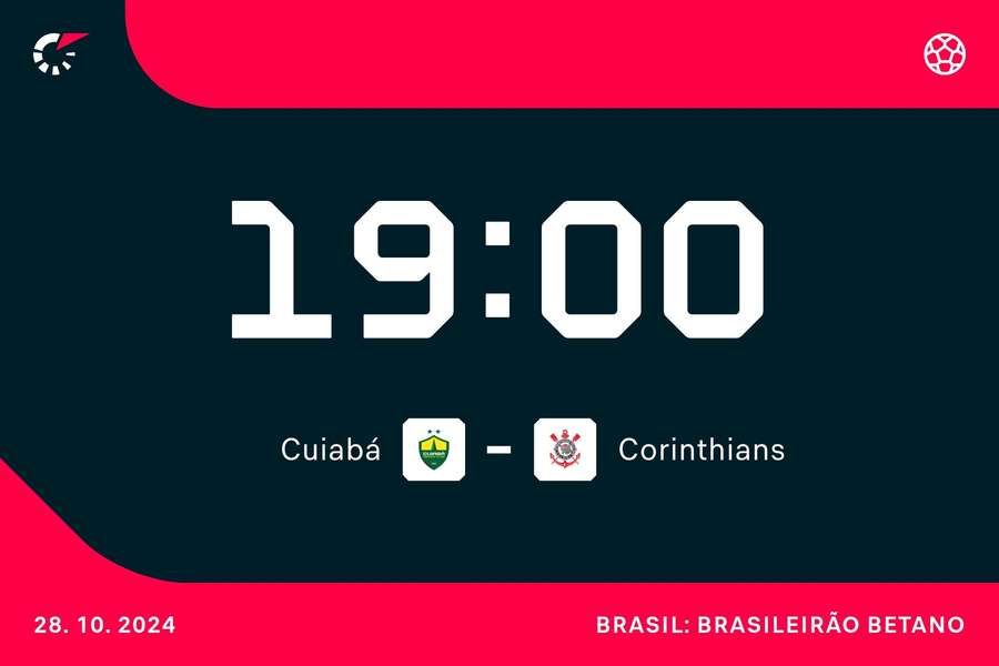 Cuiabá e Timão fazem confronto direto do Z4 na Arena Pantanal