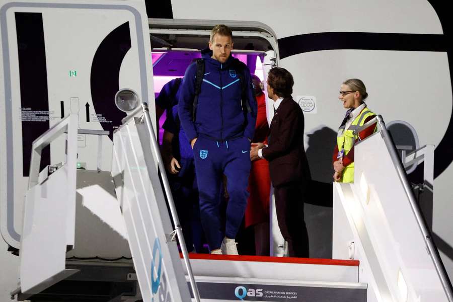 England arrived in Qatar on Tuesday
