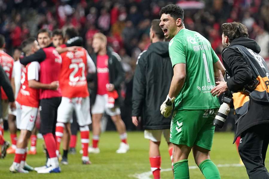 Matheus foi figura na vitória do SC Braga sobre o Benfica, ao defender o penálti de Aursnes