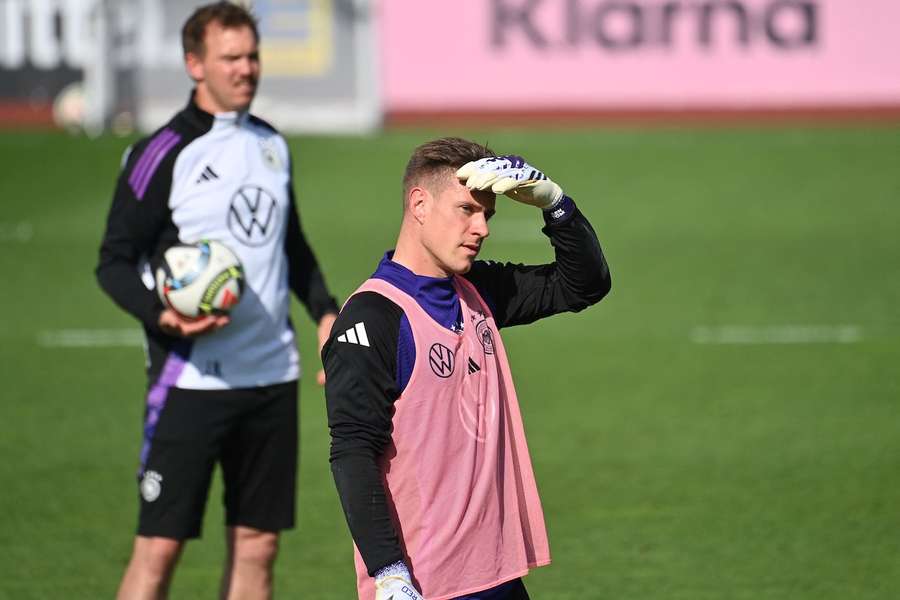 Marc-Andre ter Stegen im Training der deutschen Nationalmannschaft im Mai.