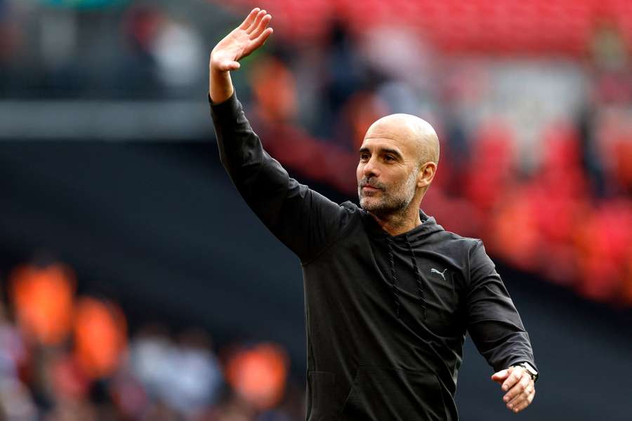 Guardiola could lead his side to a treble