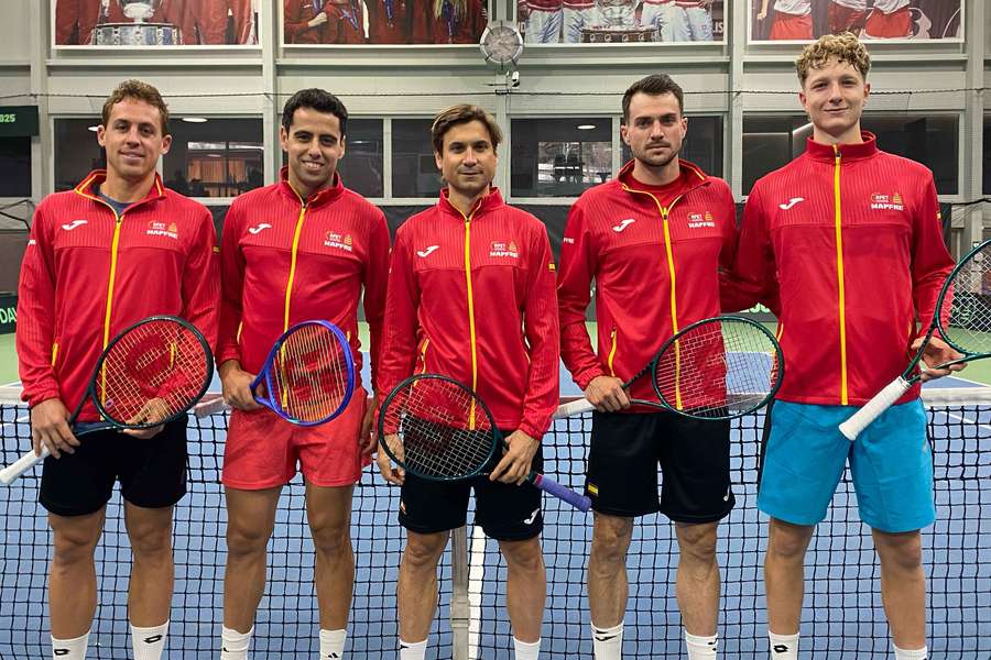 David Ferrer y sus jugadores