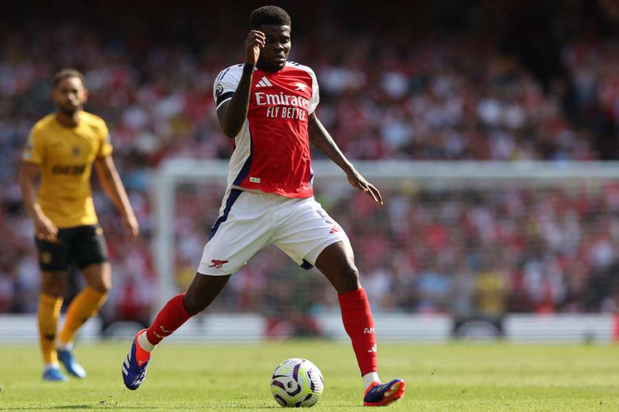 Thomas Partey ao serviço do Arsenal