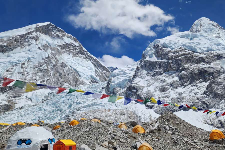 Uno de los campamentos del Everest