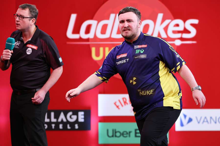 Littler in action at the UK Open