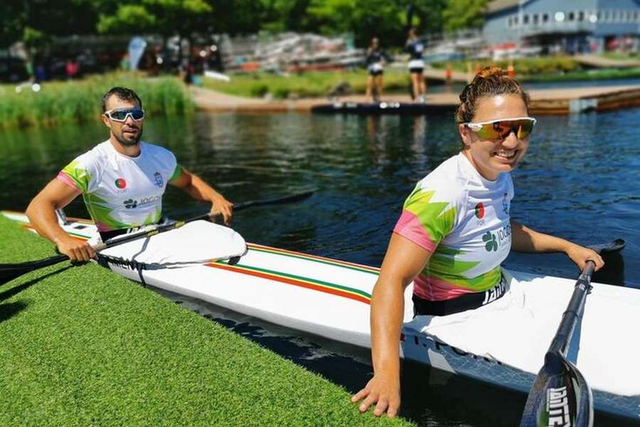 Fernando Pimenta e Teresa Portela de ouro