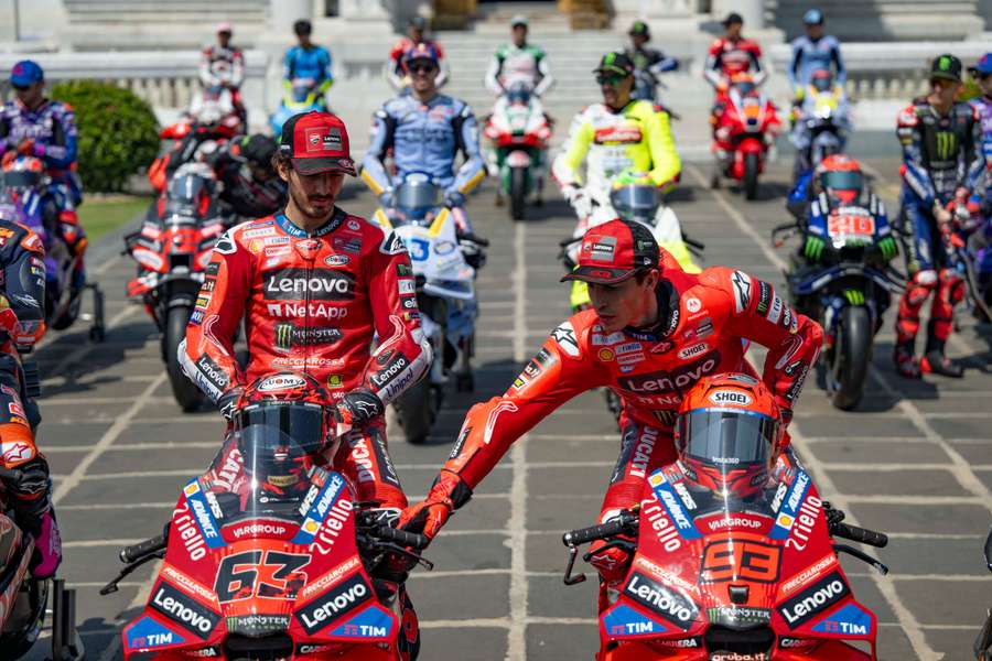 Pecco Bagnaia e Marc Marquez