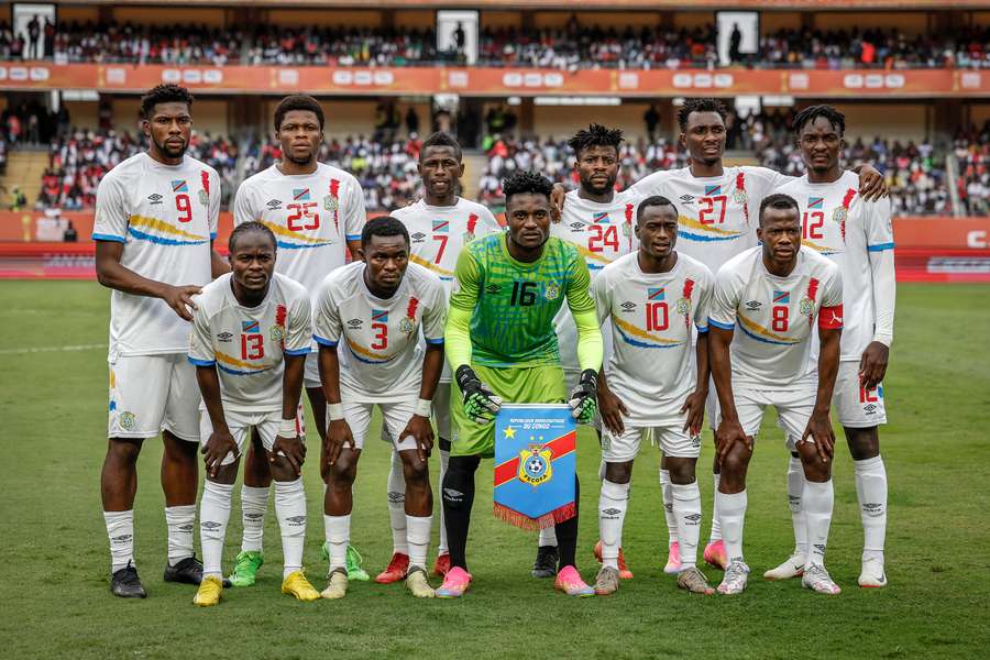 La République démocratique du Congo en août 2025 lors du match contre le Kenya. La République démocratique du Congo en août 2025 lors du match contre le Kenya.