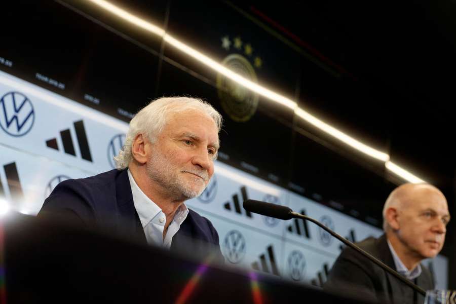 Rudi Voller is unveiled as new national team director for Germany
