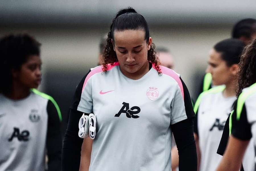 Catarina Potra com as cores do Sporting Catarina Potra com as cores do Sporting