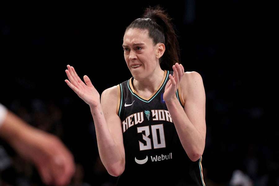 Breanna Stewart lors de l'affrontement final entre les New York Liberty et Minnesota.