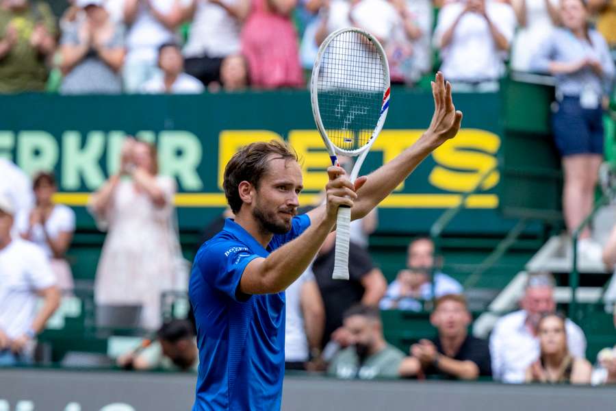 Daniil Medvedev is into the Halle final