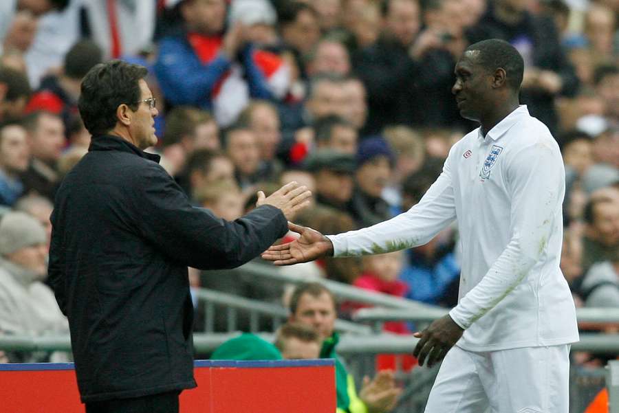 Fabio Capello and Emile Heskey