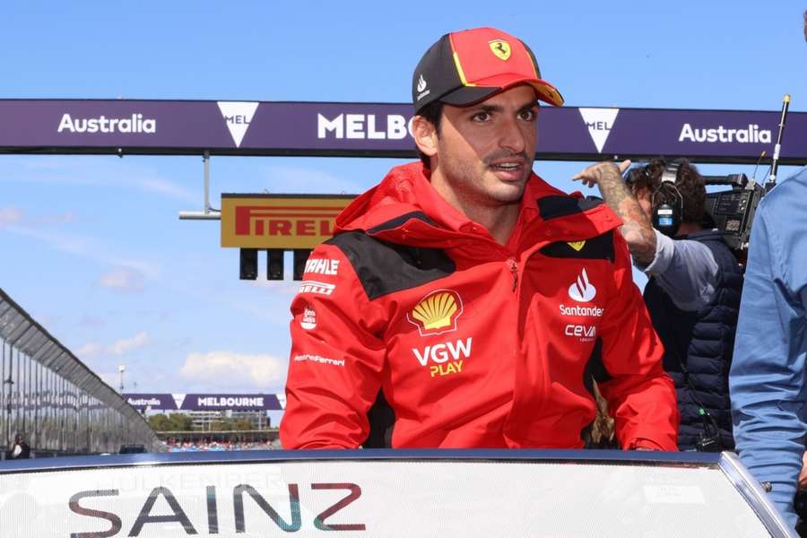 Sainz, lors du Grand Prix d'Australie.