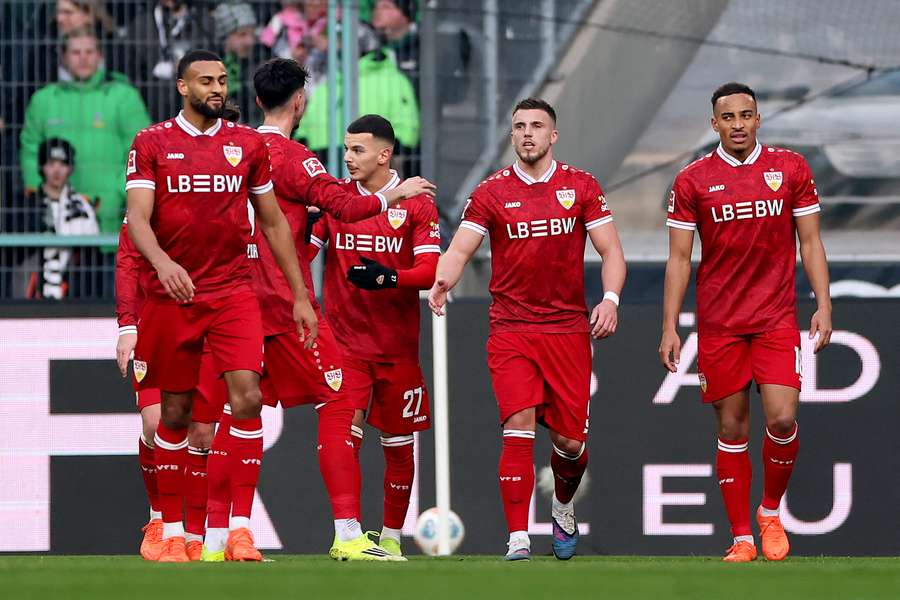 Stuttgart celebrate goal