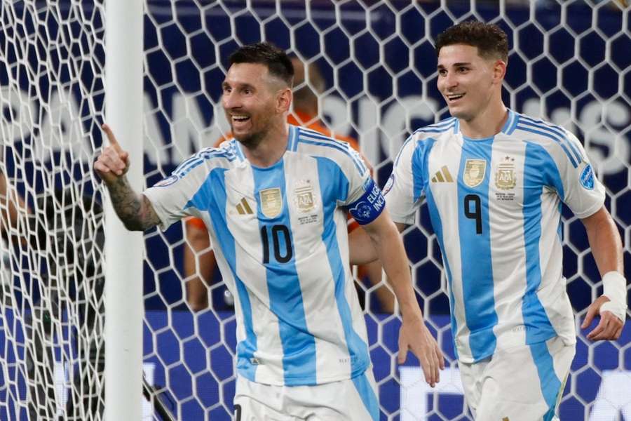 Lionel Messi a marqué pour l'Argentine. 