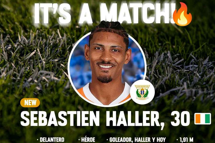 Sébastien Haller chega por empréstimo ao Leganés