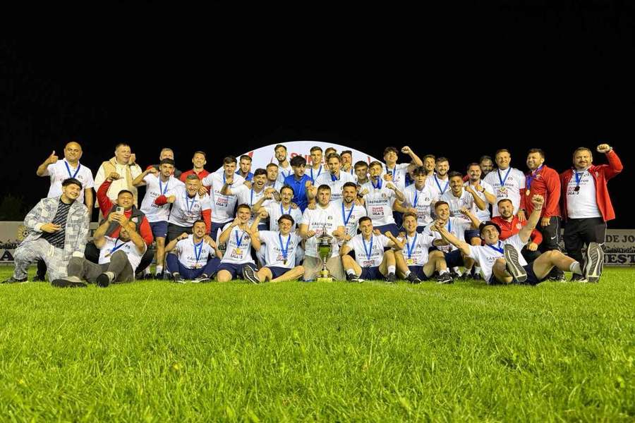 CSL Ștefănești de Jos după câștigarea barajului de promovare în Liga 2