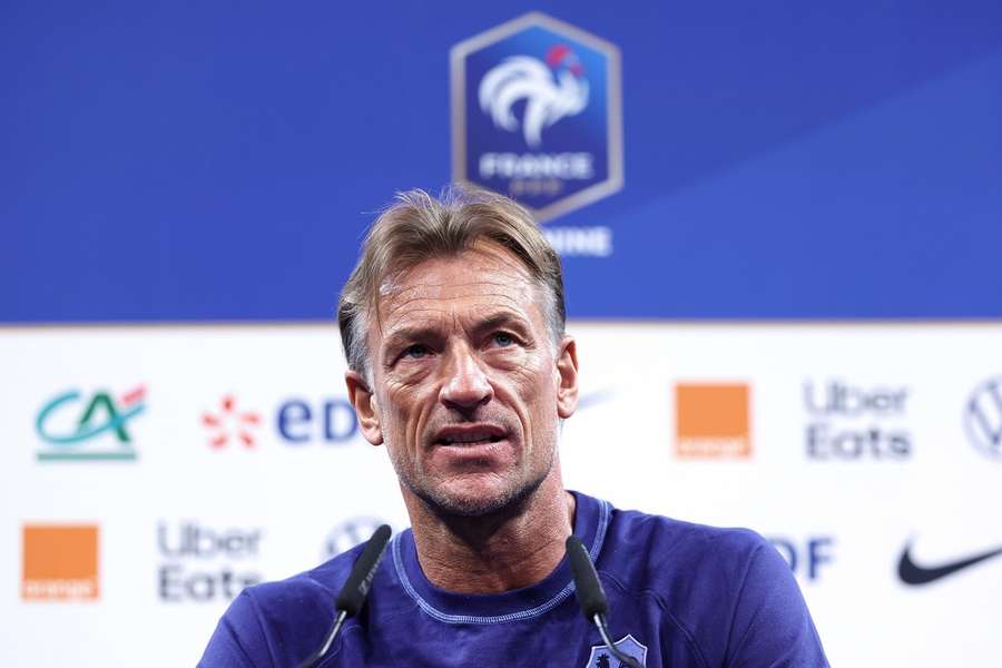 Hervé Renard en conférence de presse.