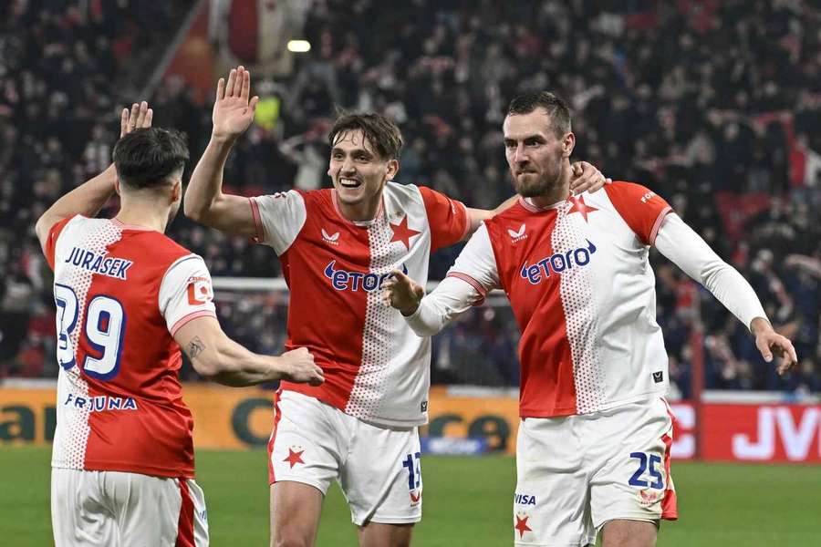 Hráči Slavie mali dôvod na radosť.