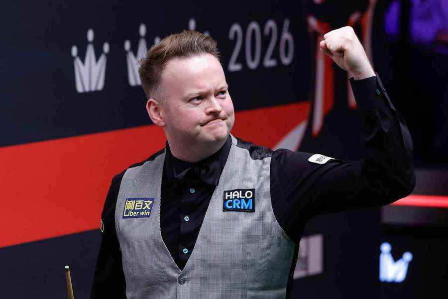 Shaun Murphy sărbătorește după meciul său.